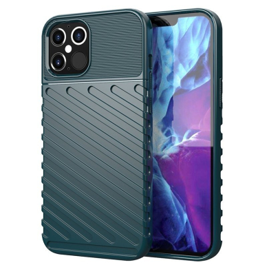 Tpu Dėklas Nugarėlė 'Thunder Case Flexible Tough Rugged' Iphone 12 / 12 Pro Žalias