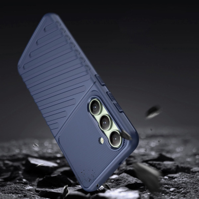 Thunder Dėklas Samsung Galaxy S24 FE silicone armor cover - Mėlynas 3