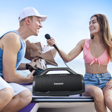 Tronsmart Bang Max 130W bluetooth 5.3 IPX6 Portable Party Speaker - Juodas 8