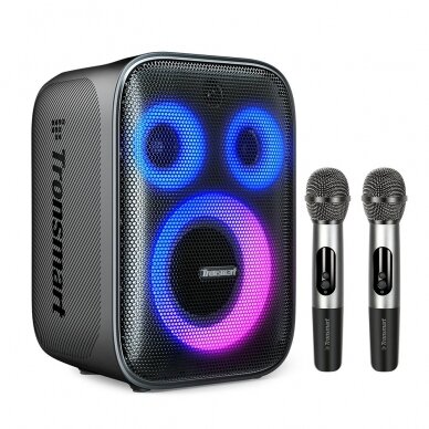 Tronsmart Halo 200 120W wireless speaker + 2 microphones - Juodas