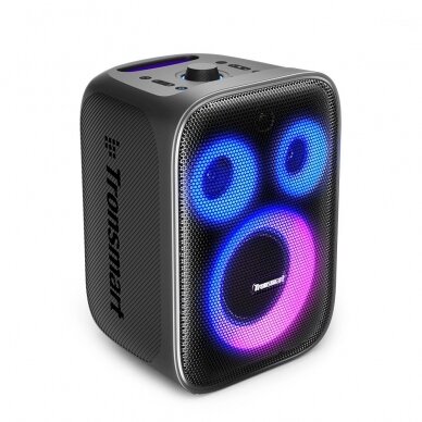 Tronsmart Halo 200 120W wireless speaker + 2 microphones - Juodas 5