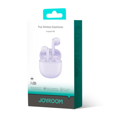 TWS Joyroom Funpods Series JR-FB1 Bluetooth 5.3 wireless Ausinės - violetinis 4