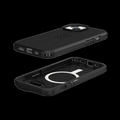 UAG Civilian Magsafe - Apsauginis dėklas skirta iPhone 15 (Juodas) 2