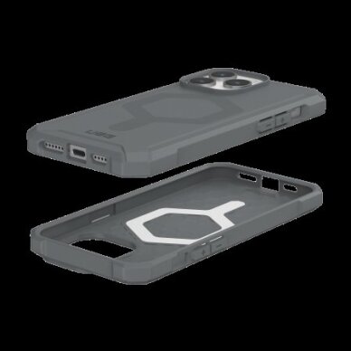 UAG Essential Armor Magsafe - Apsauginis dėklas skirta iPhone 15 Pro Max (silver) 2