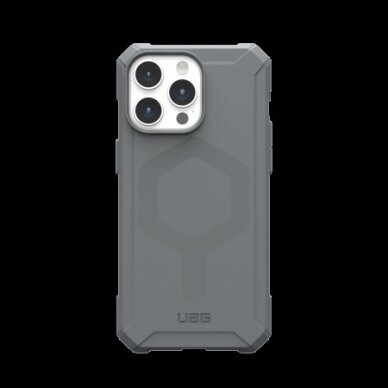 UAG Essential Armor Magsafe - Apsauginis dėklas skirta iPhone 15 Pro Max (silver)