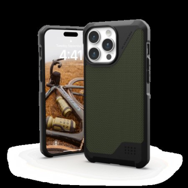 UAG Metropolis LT Magsafe - Apsauginis dėklas skirta iPhone 15 Pro Max (kevlar olive) 1