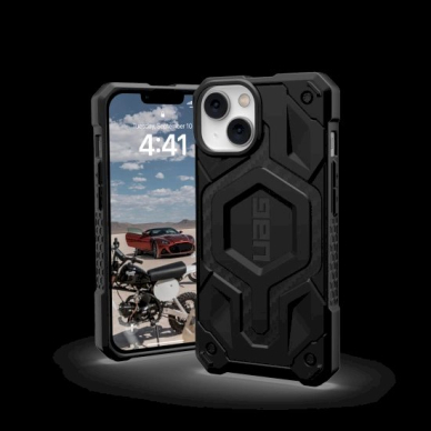 UAG Monarch - Apsauginis dėklas skirta iPhone 14 Plus pritaikyta su MagSafe (carbon fiber) 1