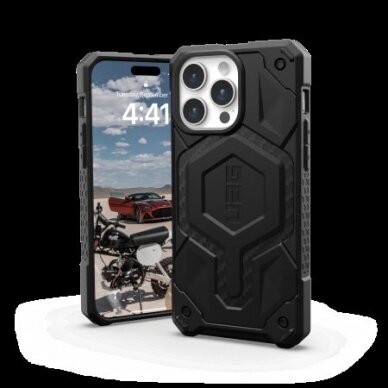 UAG Monarch Pro - Apsauginis dėklas skirta iPhone 15 Pro Max, pritaikyta su MagSafe (carbon fiber) 1