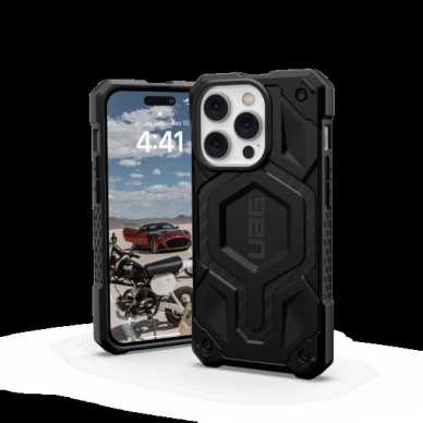 UAG Monarch - Apsauginis dėklas skirta iPhone 14 Pro pritaikyta su MagSafe (carbon fiber) 1