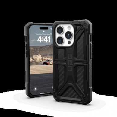 UAG Monarch - Apsauginis dėklas skirta iPhone 15 Pro (carbon fiber) 1