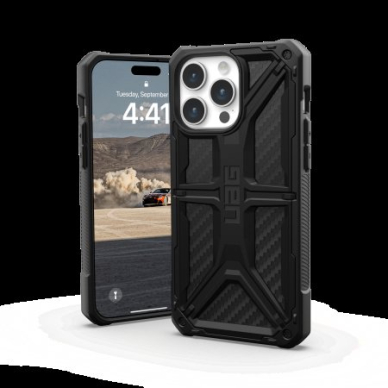 UAG Monarch - Apsauginis dėklas skirta iPhone 15 Pro Max (carbon fiber) 1