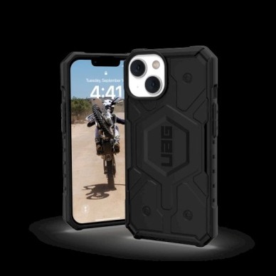 UAG Pathfinder - Apsauginis dėklas skirta iPhone 14 Plus, pritaikyta su MagSafe (Juodas) 1