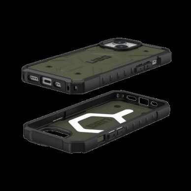 UAG Pathfinder Magsafe Apsauginis dėklas skirta iPhone 15 (olive) 2
