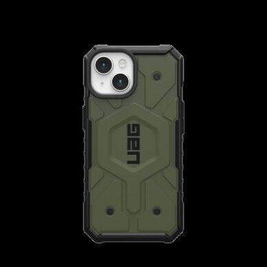 UAG Pathfinder Magsafe Apsauginis dėklas skirta iPhone 15 (olive)