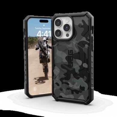 UAG Pathfinder MagSafe - Apsauginis dėklas skirta iPhone 15 Pro Max (midnight camo) 1