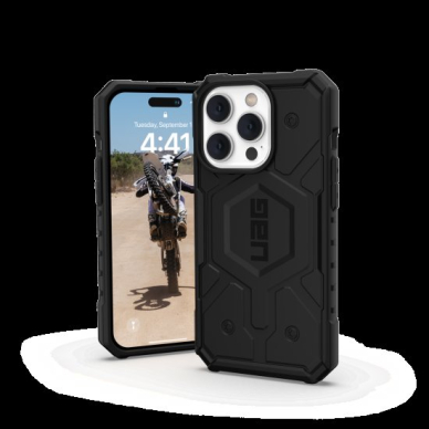 UAG Pathfinder - Apsauginis dėklas skirta iPhone 14 Pro Max, pritaikyta su MagSafe (Juodas) 1