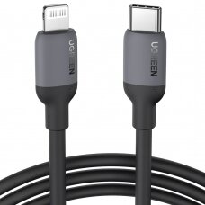 Greito Įkrovimo Kabelis Ugreen fast charging USB Type C - Lightning cable (MFI certificate) C94 chip Power Delivery 1 m Juodas (US387 20304)