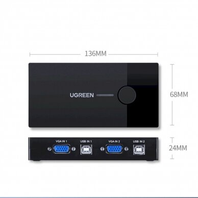 Ugreen 30357 KVM switch - Juodas 10