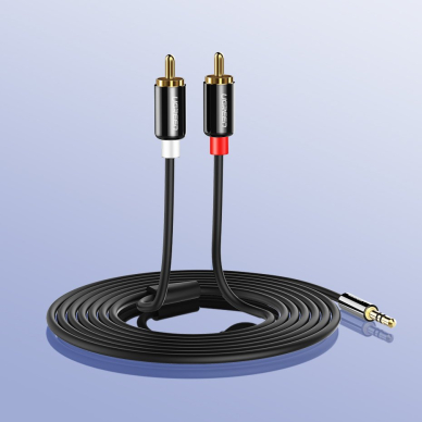 Ugreen 3,5 mm mini jack - 2RCA aucio kabelis 3m juodas (10590) 10