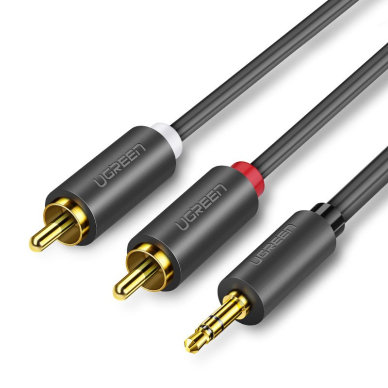 Ugreen 3,5 mm mini jack - 2RCA aucio kabelis 3m juodas (10590) 13