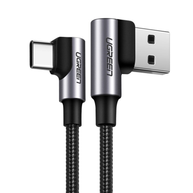 Ugreen angle cable USB cable - USB Type C Quick Charge 3.0 QC3.0 3 A 0.5 m gray (US176 20855)