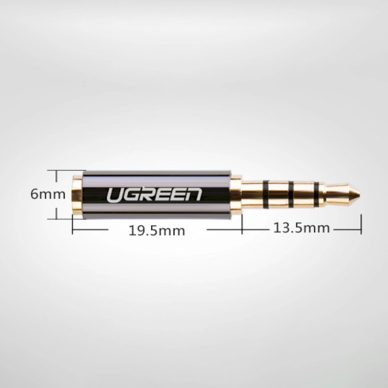 Ugreen audio adapter jack 3.5mm male to jack 2.5mm female Juodas (20502) 6