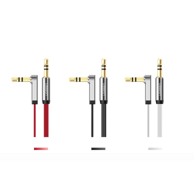 Ugreen AUX 3,5 mm mini jack flat kabelis 1m sidabrinis (10597) 8