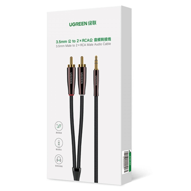 Ugreen cable audio cable 3.5 mm mini jack (male) - 2RCA (male) 2m copper (AV170) 4