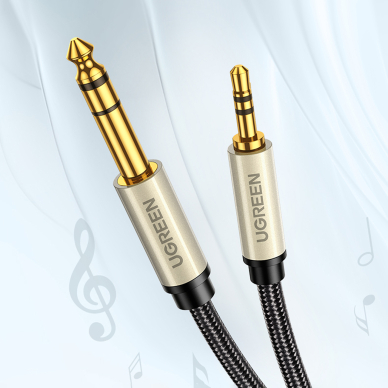 Ugreen cable audio cable TRS mini jack 3.5mm - jack 6.35mm 1m Pilkas 1