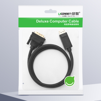 Ugreen cable DisplayPort - DVI cable 2m Juodas (DP103) 4