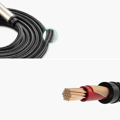 Ugreen cable mono TS jack 6.35mm - jack 6.35mm 5m gray (AV128) 5