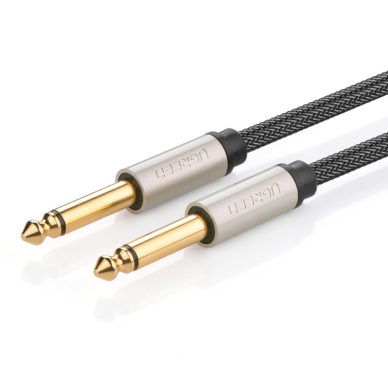 Ugreen cable mono TS jack 6.35mm - jack 6.35mm 5m gray (AV128)