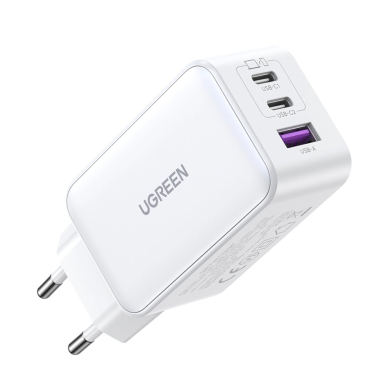 Ugreen CD244 65W USB-A / 2x USB-C GaN fast Įkroviklis  - baltas 2