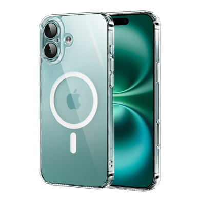 Ugreen Classy Clear Magnetic Dėklas iPhone 16 Plus - Permatomas