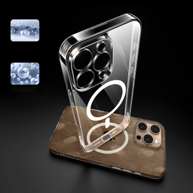 Ugreen Classy Clear Magnetic Dėklas iPhone 16 Pro - Permatomas 7