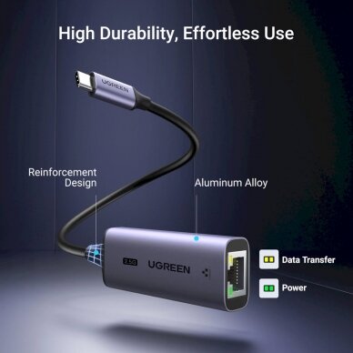 Ugreen CM648 USB-C to RJ45 Ethernet 2.5G adapter - pilkas 6