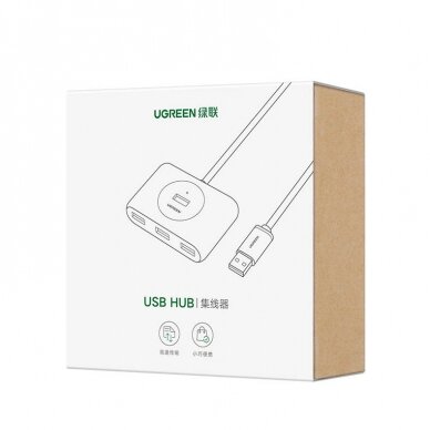 Jungčių Daugintuvas Ugreen CR113 USB 3.0 Hub 1m Baltas 4