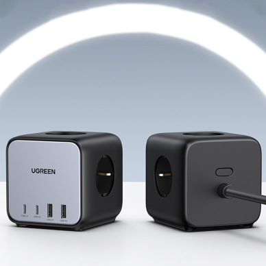 Ugreen cube power strip 65W USB / USB C + 3x AC socket black (CD268) 9