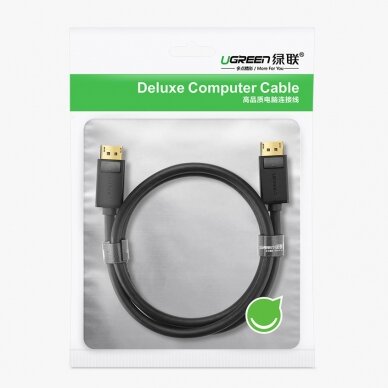 Ugreen DisplayPort 1.2 cable 4K 2 m Juodas (DP102 10211) 4