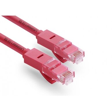 Eterneto kabelis Ugreen RJ45 Cat 6 UTP 1000 Mbps 1m Juodas (NW101 50184) 2