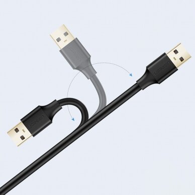 Ugreen extension cable USB (male) - USB (female) 2.0 480Mbps 1.5m black (US103) 3