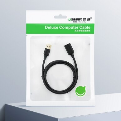 Ugreen extension cable USB (male) - USB (female) 2.0 480Mbps 1.5m black (US103) 4