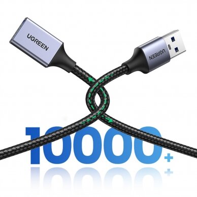 Adapteris Ugreen extension cord USB (male) - USB (female) 3.0 5Gb/s 2m Pilkas (US115) 9