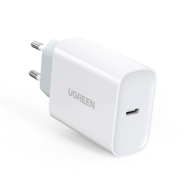 Ugreen Buitinis Įkroviklis USB Typ C 30 W Greitas Įkrovimas 4.0 Baltas (70161)