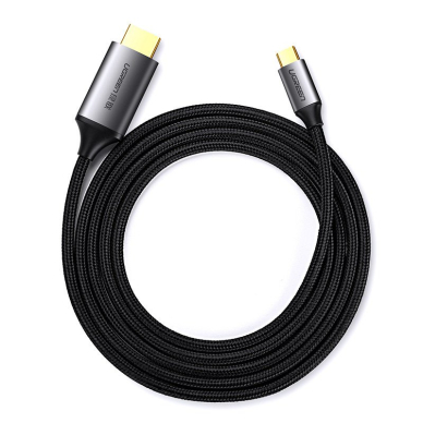 HDMI Kabelis Ugreen - USB Type C cable 4K 60 Hz 1,5 m Juodas and gray (MM142 50570) 1