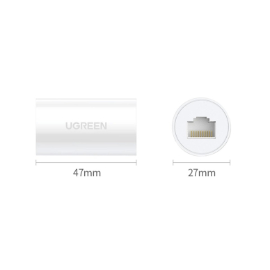 Ugreen NW116 RJ45 network adapter - baltas 12