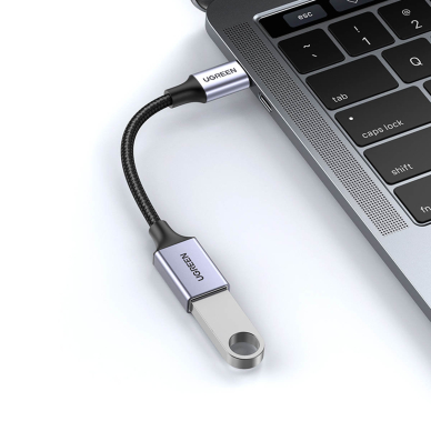 Ugreen OTG adapter cable USB-C (male) - USB-A (female) 5Gb/s 0.15m black (US378) 14