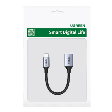 Ugreen OTG adapter cable USB-C (male) - USB-A (female) 5Gb/s 0.15m black (US378) 4