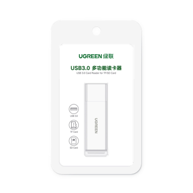 Skaitytuvas TF / SD card Ugreen skirtas USB 3.0 Juodas (CM104) 4