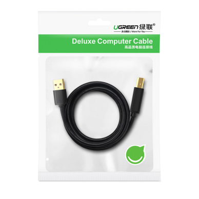 Ugreen printer cable USB-A - USB-B 5Gb/s 2m black (US210) 8